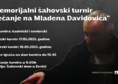 RASPIS 1. Memorijalni šahovski turnir “Sjećanje na Mladena Davidovića”