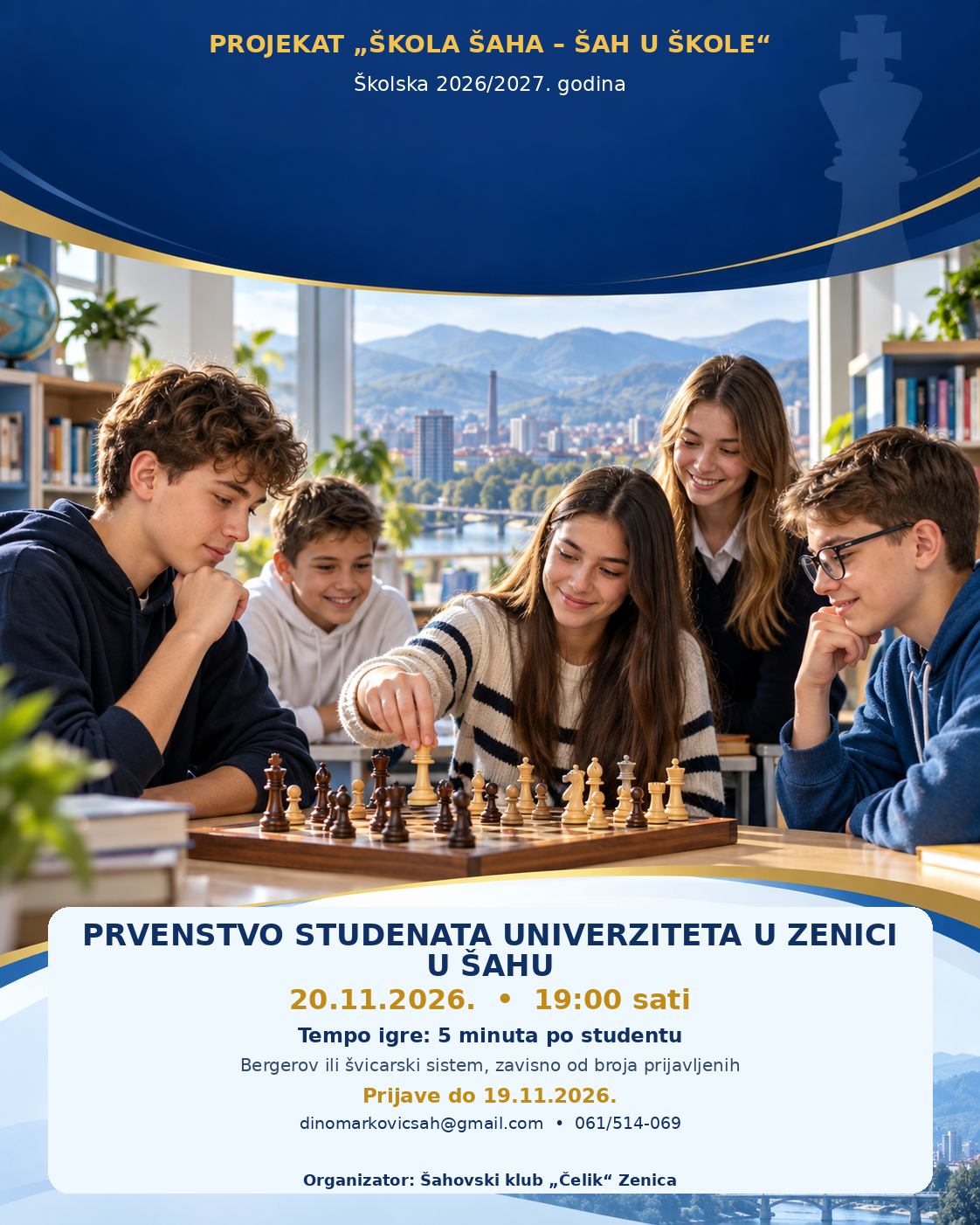 NAJAVA: Pojedinačno prvenstvo Univerziteta u Zenici za 2026. godinu